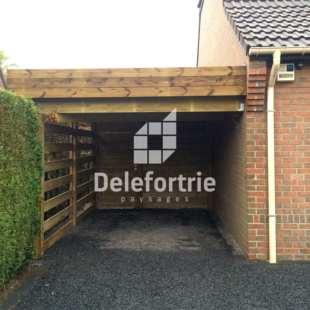 R Alisations Delefortrie Carport Bois Adoss Fleurbaix